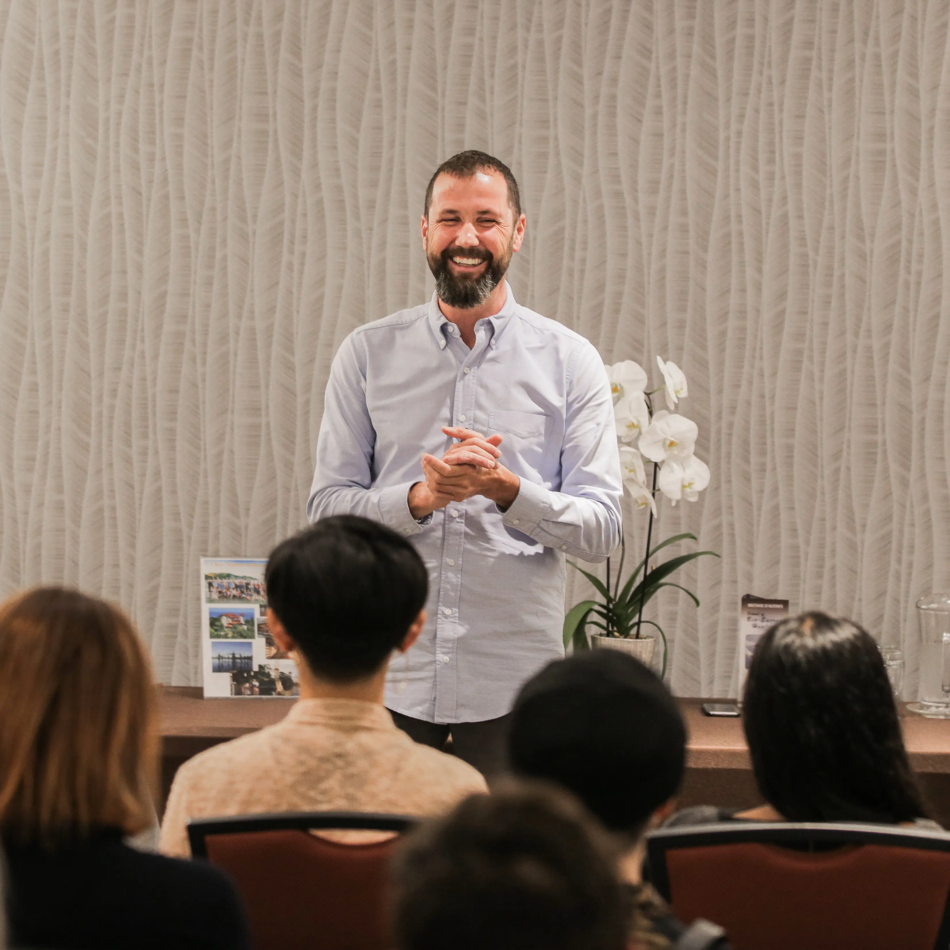 Michael D'Alton teaching a Bio-Energy Healing class